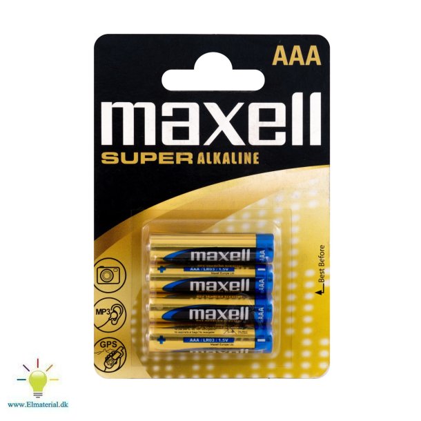Batteri Maxell Aaa Super 4Stk
