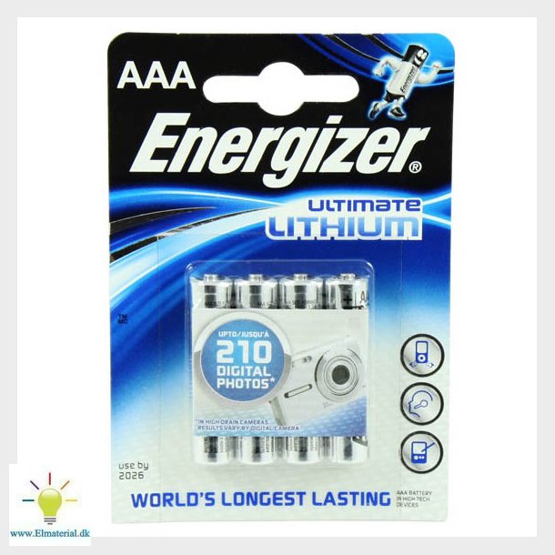 Batteri Energizer Aaa/L92 4Stk