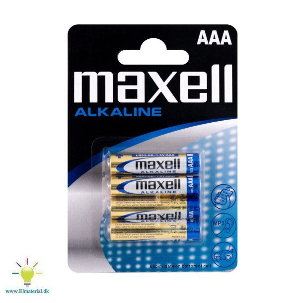 Batteri Maxell Aaa/Lr3 4Stk