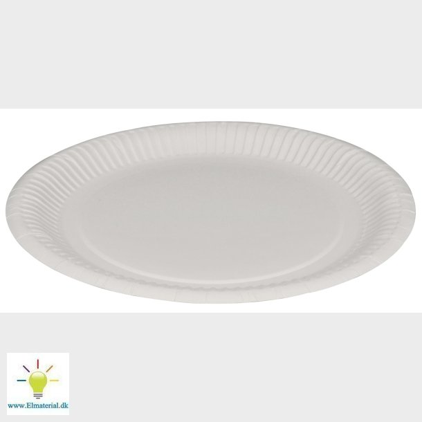 Tallerken Pap 23Cm 100 Stk