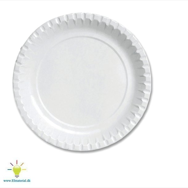 Tallerken Pap 22Cm 100 Stk