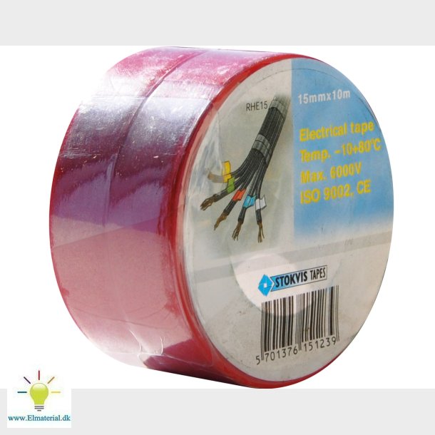 Pvc Tape 15Mm X 10M, Rd