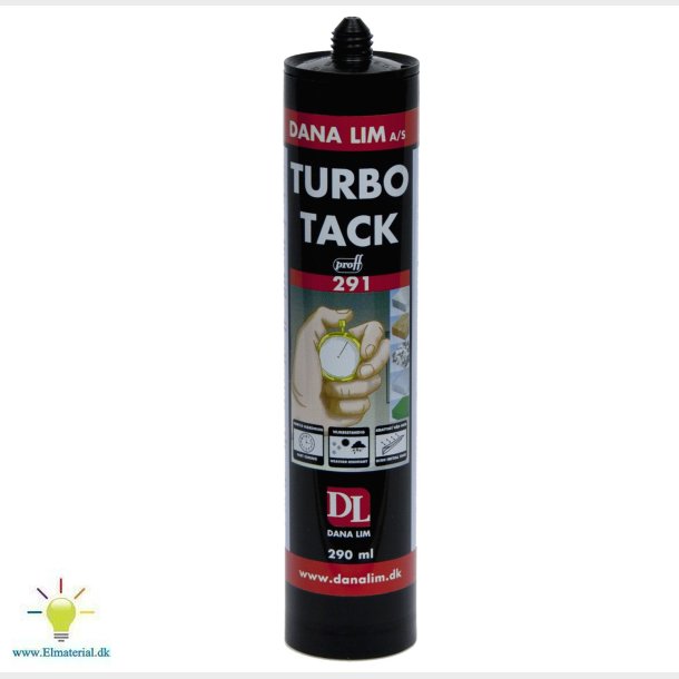 Montagelim Turbo Tack 291 Hvid