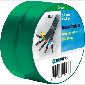 Pvc Tape 15Mm X 10M, Grn