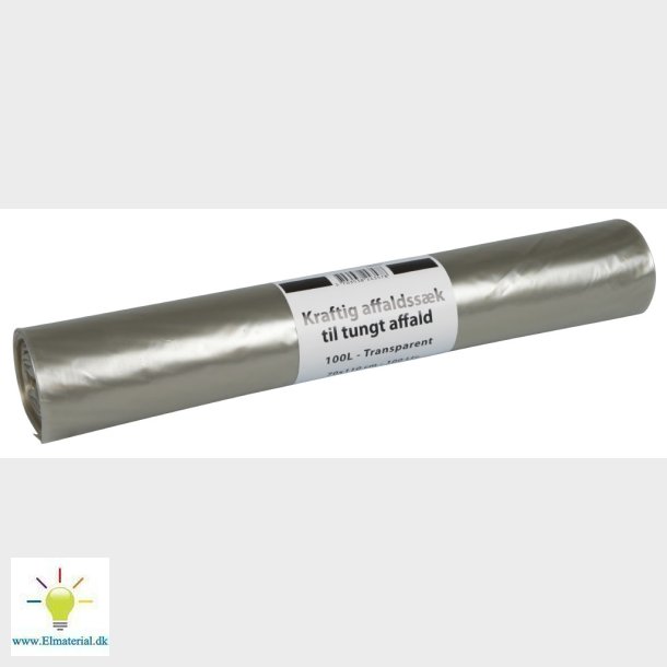 Affaldssk Plast Klar 70X110Cm