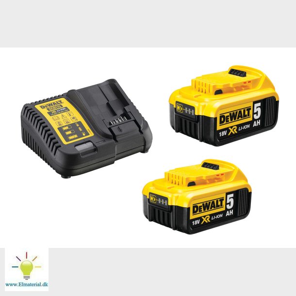18V Batteri-St, 2X5Ah + Lader