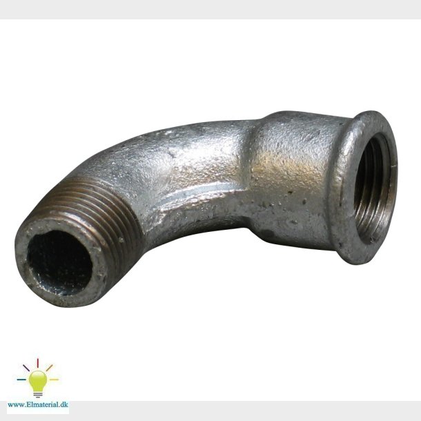 1/2" Galv.Bjn. 90G. Mf.Np.