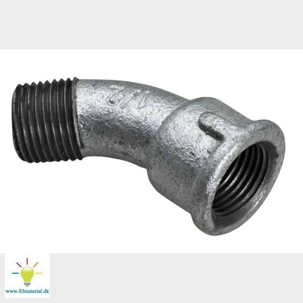 1/2" Galv.Bjn. 45G. Mf.Np.