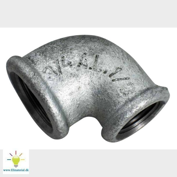 3/4"X1/2" Galv.Vink.90G.Mf.Mf.