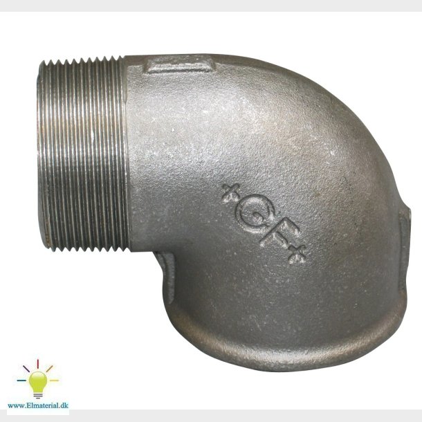 3/8" Sort Vink.90G. Mf.Np.