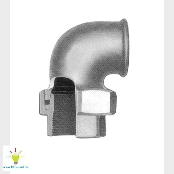 3/8" Vinkelunion M/M