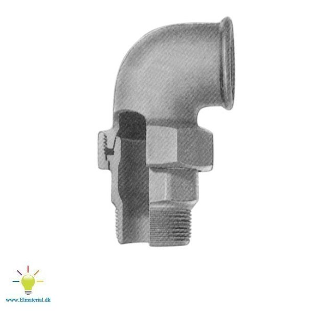 3/8" Vinkelunion M/N