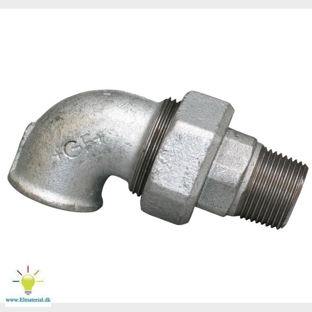 1/2" Vinkelunion M/N