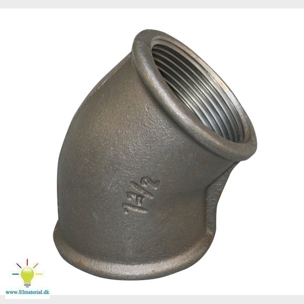 3/8" Sort Vink. 45G. Mf.Mf.