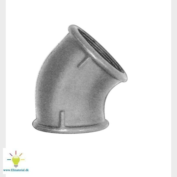 3/8" Vinkel 45G M/M