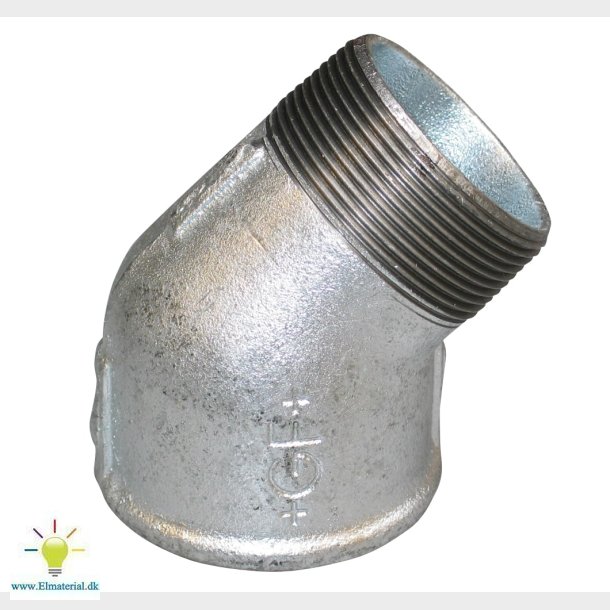 3" Galv.Vink. 45G. Mf.Np.