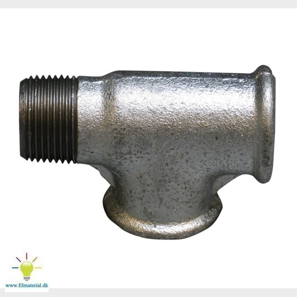 1/2" Galv. Tee M/Udv.Gev.Hoved