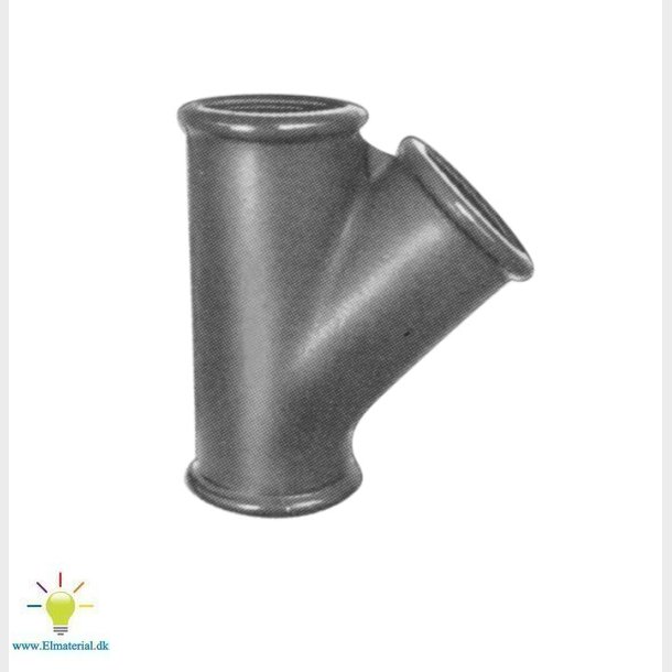 3/4" Tee Med 45G Skr Gren