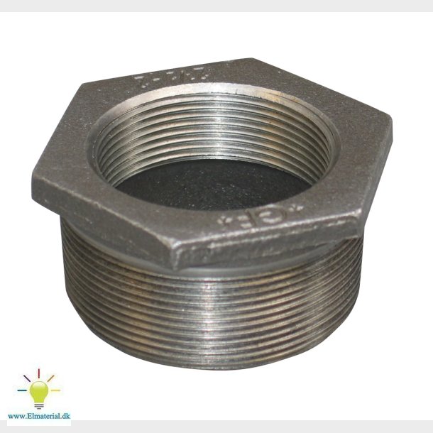 2.1/2"X2" Sort Nippelmuffe