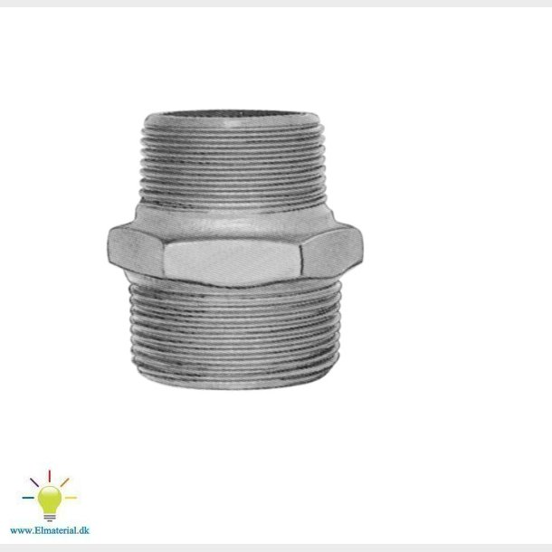 21/2X11/2" Form. Brystnippel