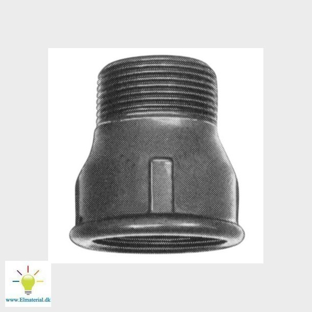 1/2"X3/8" Galv. Spidsmuffe