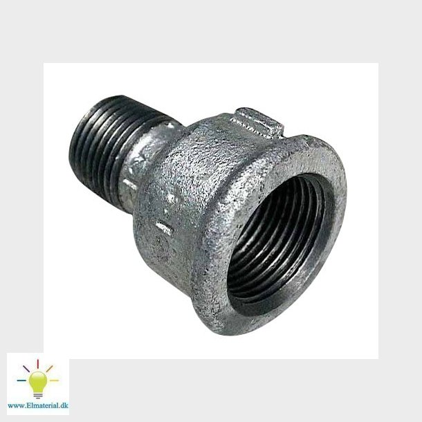 3/4"X1/2" Galv. Spidsmuffe