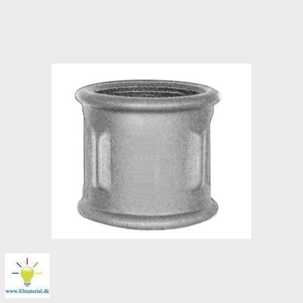 1.1/4" Sort Randmuffe