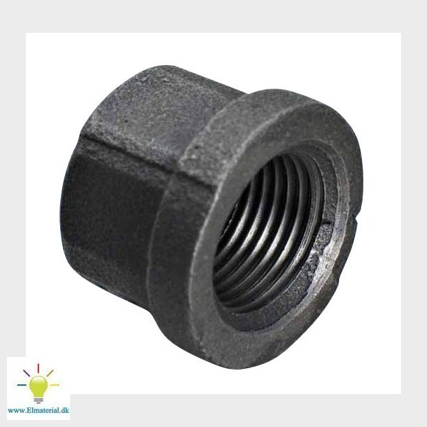 1/2" Sort Slutmuffe