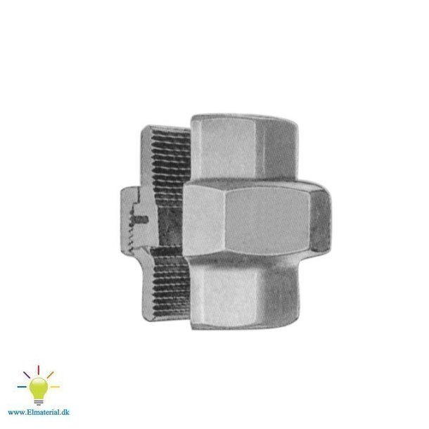 3/8" Union M/M El og vvs materialer