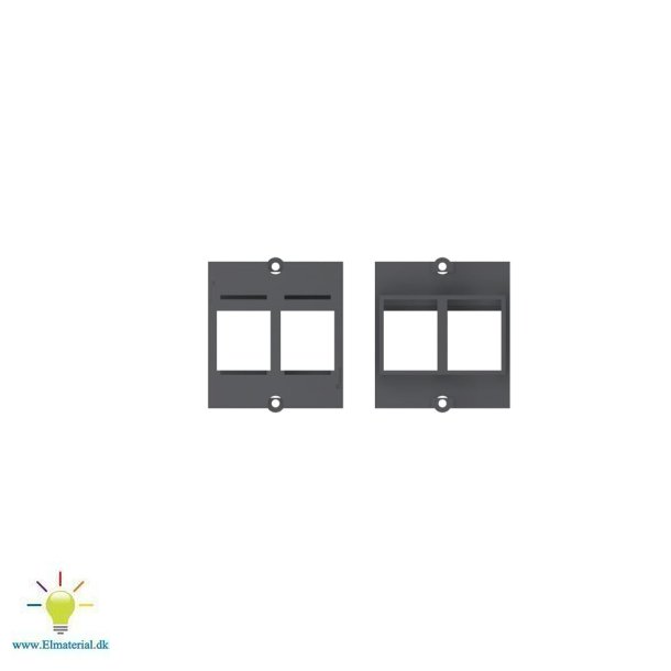 Keystone Ramme Dobbelt Sort