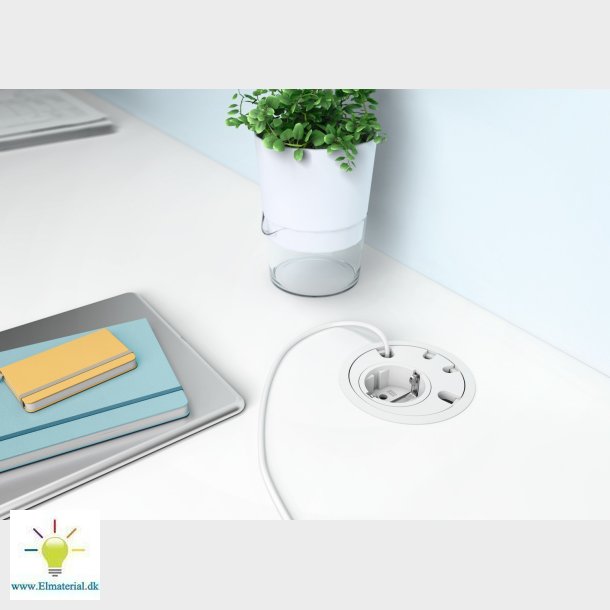 Loop In 80 Mm Stik Udtag Hvid