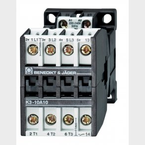 Kontaktor K3 10A 3P + 1Sl 24V Dc