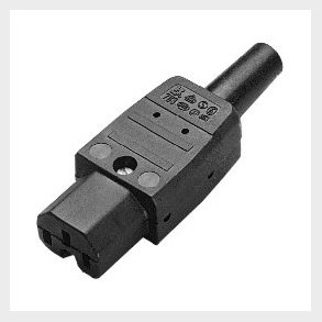 Apparatkontakt Rak Hona C15 Svart