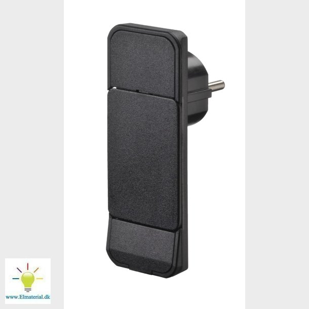 Stikprop Smart Plug Flad Sort