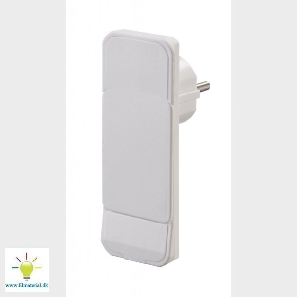 Stikprop Smart Plug Flad Hvid