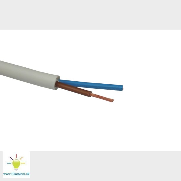 Ledn H05V2V2-F 2X1,5 Hvid R100