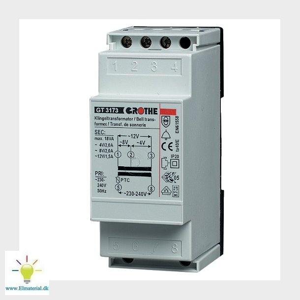 Ringetransformer 8V Ac 1A