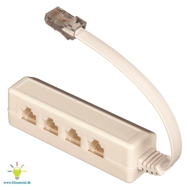 Tele Splitter 1Xrj45/4Xrj45