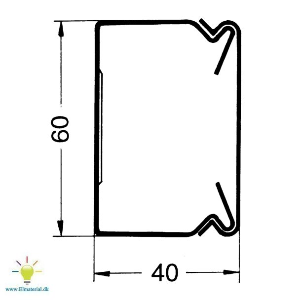 Ledningskanal Bes 40/60 Ph