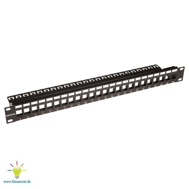Patchpanel 24Xrj45 U/Keyst 1He