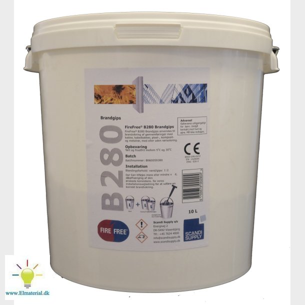 Brandgips B280 10 Liter Spand