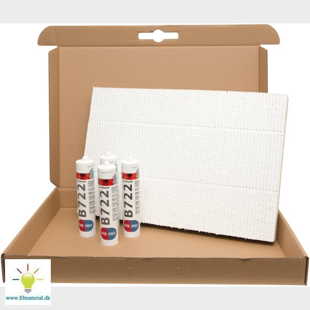 Brandkuffert 1-Sidet Hvid B744