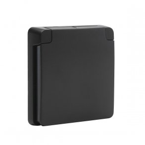 Adapterramme M. Dksel 1M Sort