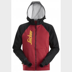 Hoodie 2888 Röd / Svart, Xl