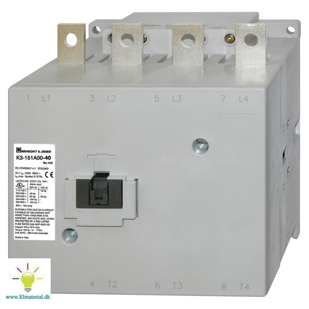 Kontaktor K3 150A 4P 230V