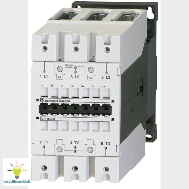 Kontaktor K3 115A 3P 24V Ac