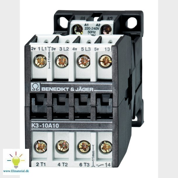 Kontaktor K3 Styre. 3S+1B 230V