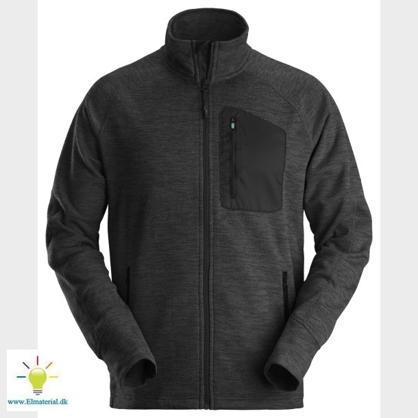 Fleecejakke 8042 Sort, Str. L