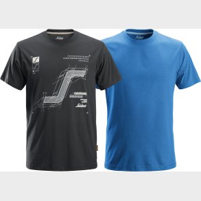 T-shirt 2522, gr och bl, M