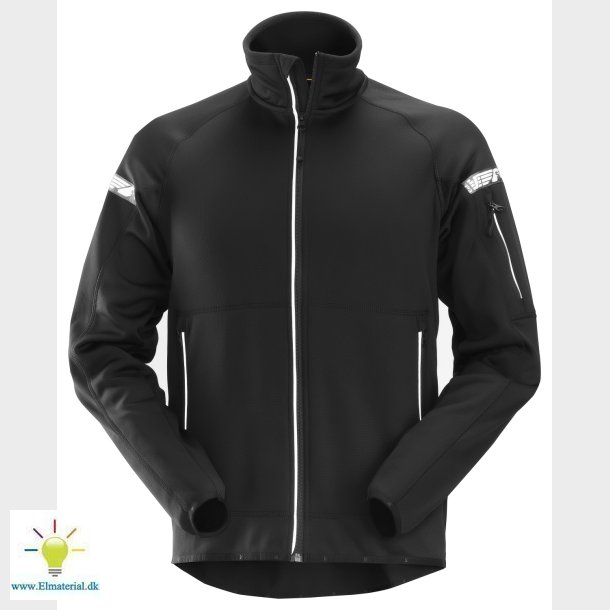 Fleecejakke 8004, Sort, Str. S